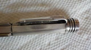 Vintage Sterling Silver NORMA 4 Color Mechanical Pencil Engraved Art DECO 3