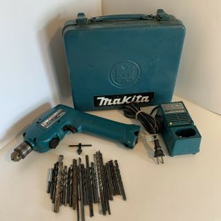 Vintage Makita 6012hd Cordless Driver Drill W/ Charger,  Metal Case (no Battery)
