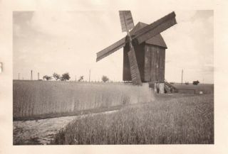 Wwii Photo 7th Armored Division German Windmill Zorbig 1945 Germany 76