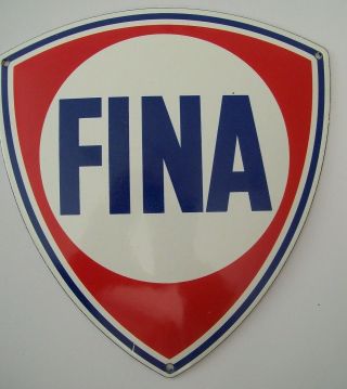 Good Quality Stove Enamel Fina Shield Pennant Badge Plaque Sign Mancave Garage