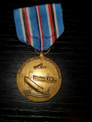 Wwii Us Army Navy Marine American Campaign Medal