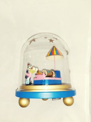 Vintage Sankyo Pierrot De Pierre Animated Music Box Circus Clown B - 567 - 022