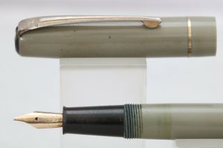 Vintage (c1940/50) Wyvern Prefect Grey Lever Fill Fountain Pen,  Gt