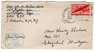 Wwii 1942 82nd Fighter Group Cover 8th Aaf Apo 637 England Censored