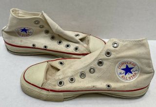 90s Vintage Converse Chuck Taylor All Star Hi Tops Made In Usa Size 5