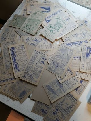 68 Vintage 1949 - 1952 Nabisco Shredded Wheat Straight Arrow Cards