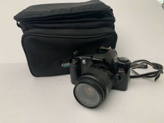 Vtg Canon Eos Rebel Xs Slr 35mm Film Camera 35 - 80mm Zoom Lens,  Filter & Bag