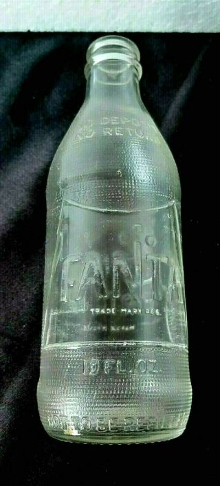 Coca Cola Fanta Bottle Canada (french) 10 Floz No Deposit Bottle Empty
