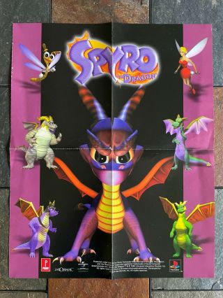 Spyro The Dragon Poster Playstation Item 5681 - 15