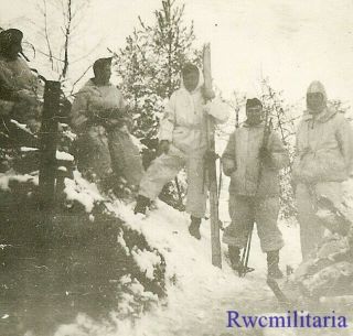 Best Wehrmacht Skijäger Patrol Troops In Winter Camo In Russian Woods