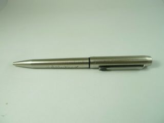 Vintage Parker 25 Ballpoint Pen Brushed Chrome Body England