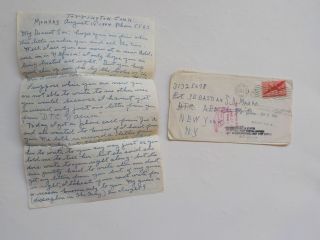 Wwii Letter 1944 Missing In Action Can 