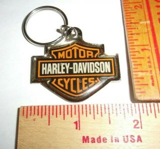 Harley Davidson Key Ring " Hd " Motorcycle Collectible Biker Keychain - Metal