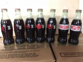 Coca Cola Commemorative Bottle - Cincinnati Reds Set