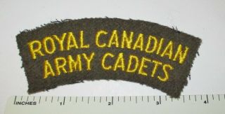 Royal Canadian Army Cadets Shoulder Title Patch Canada