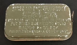 Vintage - Bauer & Black / Wwii - Carlisle Model / Us Govt First Aid Packet - Nip