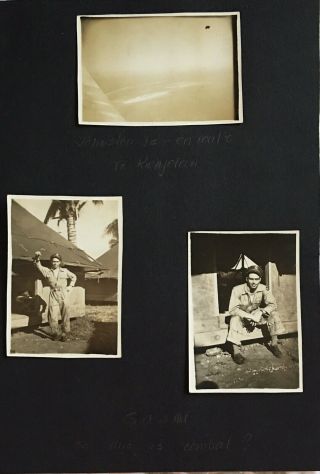 Ww2 Era 1945 Army Air Force Troops Johnston Island To Kwajalein 3 Photos.