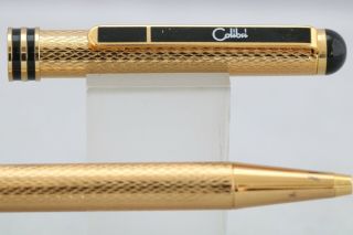Vintage Colibri Chased Gold Plated Ballpoint Pen,  Cased