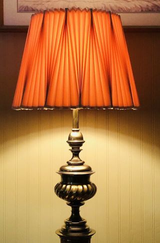 Stiffel Table Lamp.  Brass.  Mid Century.  3 Way Switch.  Vintage