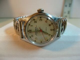 Vintage Baldwin Incabloc 17 Jewel Wind - Up Swiss Made Watch/keeps Time/much More.