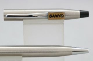 Vintage (c1995) Cross Classic Century Satin Silver Ballpoint Pen,  Sanyo