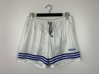 Vintage 80s 90s Adidas Football Soccer Athletic Shorts White Size L