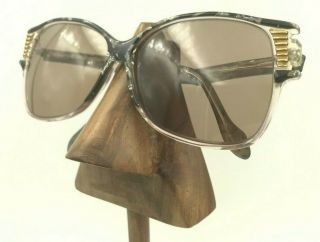 Vintage Neostyle Beauty 709 Black Silver Marble Oval Eyeglasses Frames Germany 3