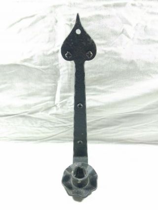 Vintage Cast Wrought Iron Candle Holder Wall Mount Sconces Heart Old Hinge