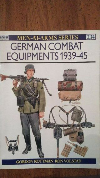 Ww2 German Military History Book : German Combat Equipments 1939 - 45