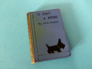 Vintage Art Deco ‘to Right A Wrong’ By Anne Eraser Novelty Book Eraser / Rubber