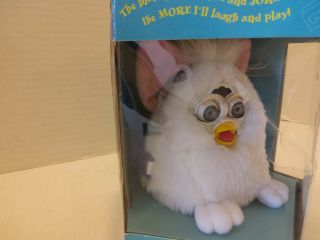 Vintage Furby Babies White with Pink Ears 70 - 940 Electronic 2