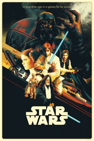 Star Wars - Episode Iv - Poster (a0 - A4) Film Movie Picture Art Wall Decor Actor