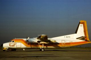 35mm Colour Slide Of Tat Fokker F - 27 - 200 Friendship F - Bufe In 1977