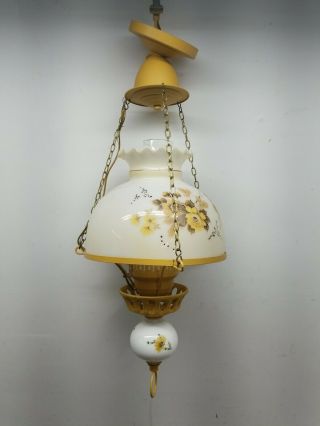 Vintage Hanging Hurricane Lamp