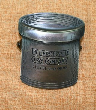 Early Uhrichsville Clay Co.  Cleveland Ohio Brass Desk Paper Holder Clip
