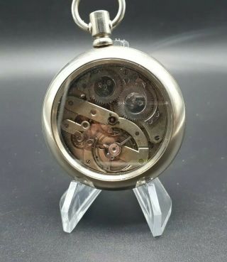 Antique Emile Robert Swiss 18s Pocket Watch Photographic Dial Image 3