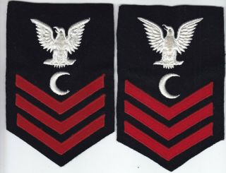 Ww2 Blue Usn - Us Navy1st Class Rate (2) (dh) - Ship 
