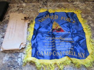 Wwii Us Army Armored Force Camp Campbell,  Ky Pillow Sham In Envelope Mailed
