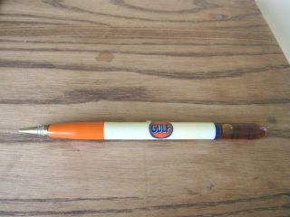 Vintage Gulf Oil Mechanical Pencil Portland Muncie Indiana A.  A.  Curry