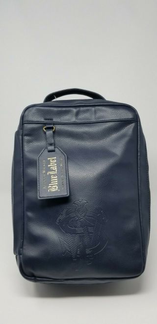 Johnnie Walker Bill Amberg Blue Label Scotch Whiskey Leather Travel Bag