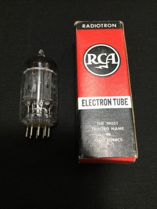 Rca 12ax7 (ecc83) Long Plate Square Getter Vintage Vacuum Tube 1950s 7.  2002