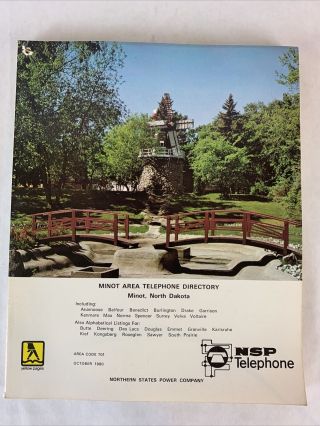 1980 Northern States Power Company Minot Area Telephone Directory