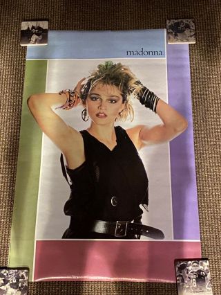 Rare Vintage Madonna Helmut Werb Poster 1984 Boy Toy Never Displayed 23x35
