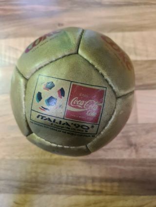 Italia 90 Coca Cola Gold Collectors Mini Football