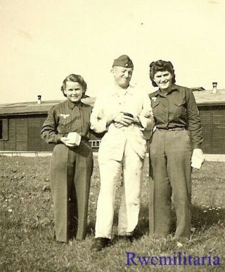 Rare Female Helferin Marine Girls W/ Heeres - Küsten - Artillerie Soldier