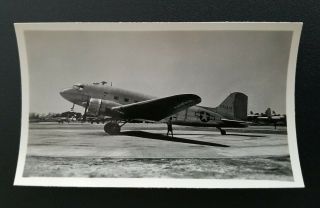 1940s Wwii Douglas C - 47a Deluxe Us Navy Aircraft Vintage Photo Military Aviation
