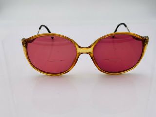 Vintage Terri Brogan 8638 Brown Oval Sunglasses Germany Frames Only