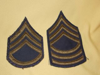 Ww2 Enlisted Us Army Sgt Master Sergeant Stripes Rank For Wool Uniform