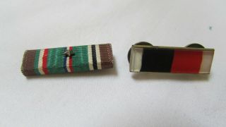 Wwii Us Army Ribbon Bar - One With Star