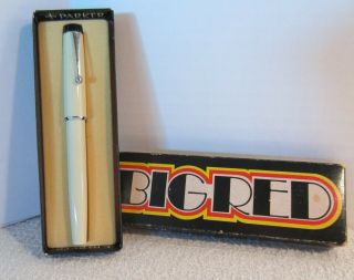 Vintage Parker Big Red Ballpoint Pen With Bell Telephone Logo